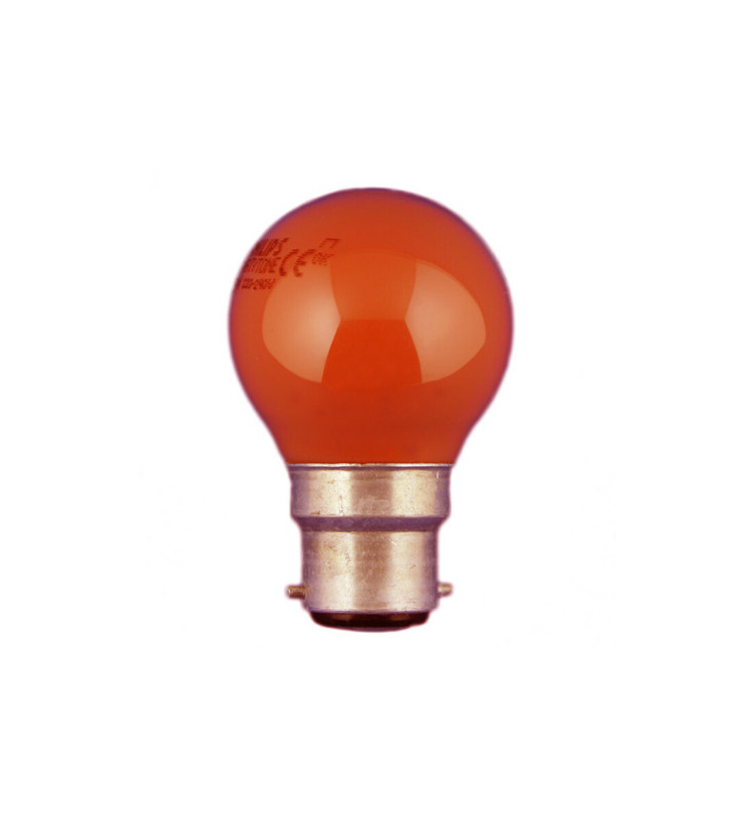 Ampoule couleur rouge sphérique 230v 15w b22d boite