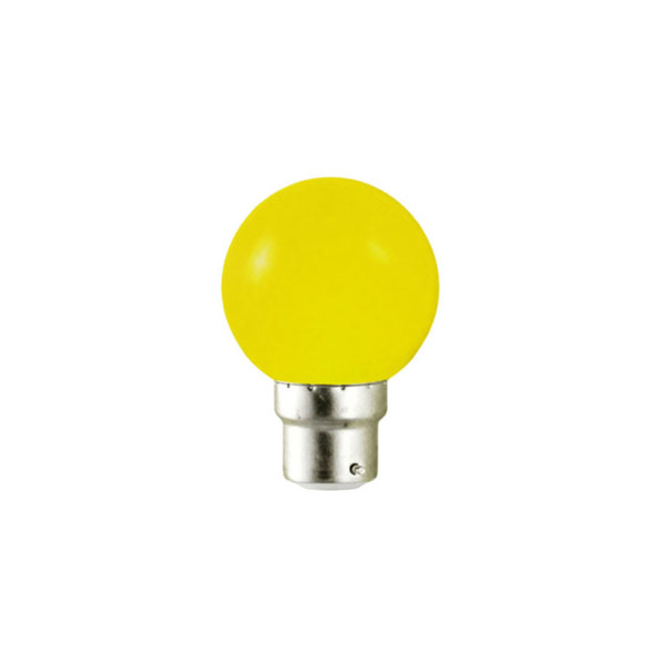 Ampoule led smd couleur 1w 30lm - jaune - b22