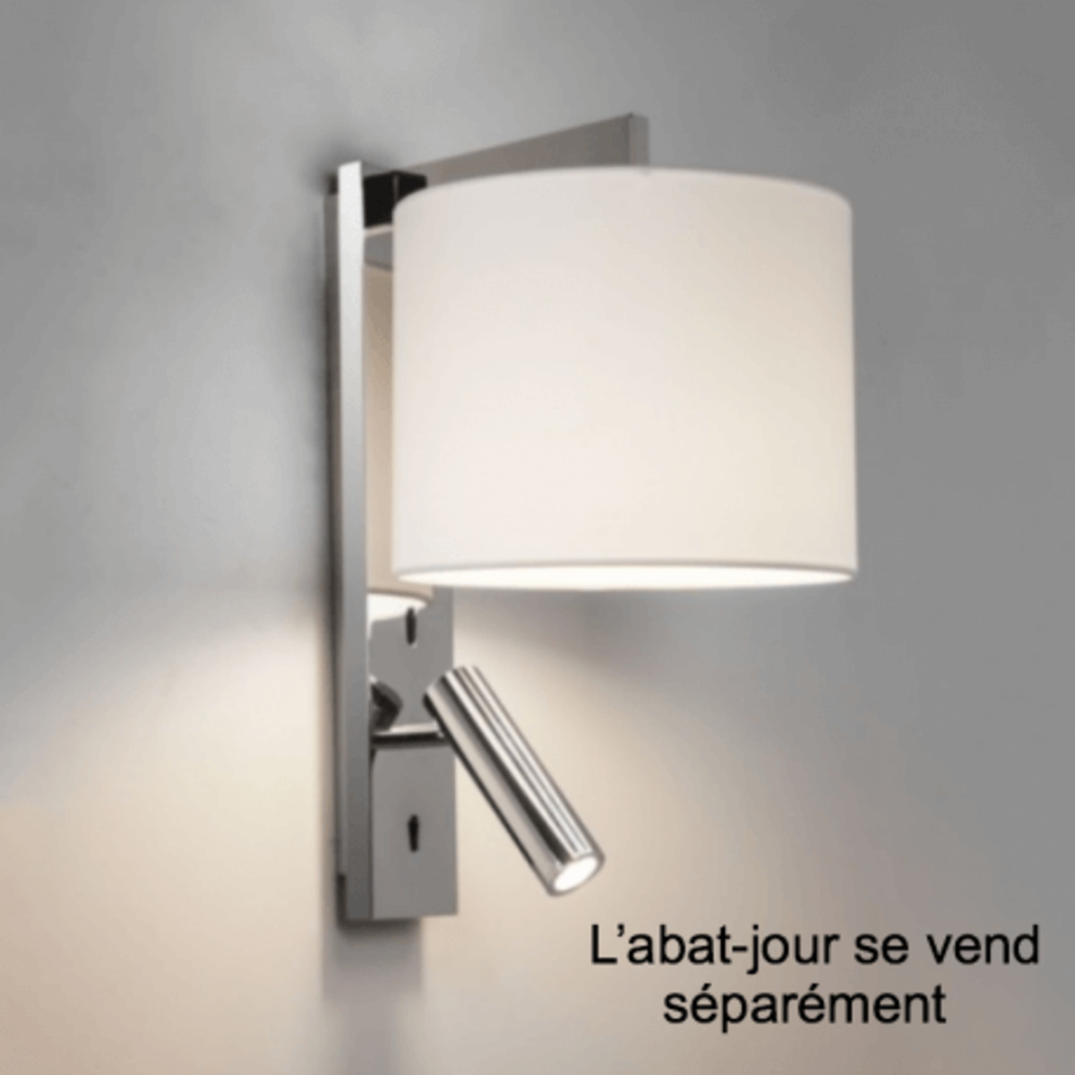 Applique murale abat-jour Ravello LED - Interrupteur - Chrome