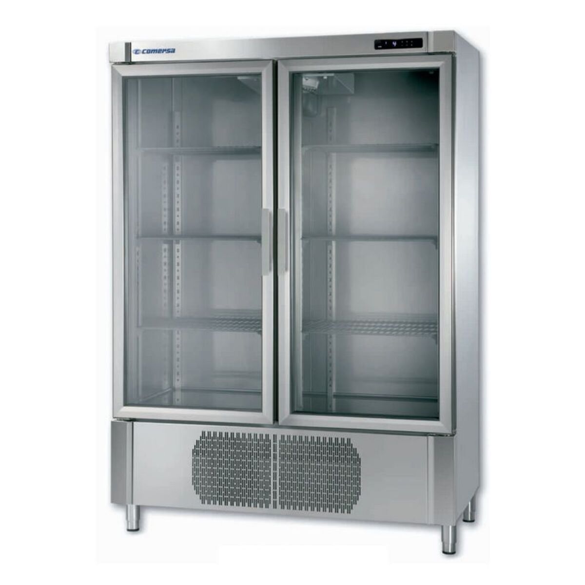 Armoire réfrigérée vitrée à double porte froid négatif ventilé 980 litres