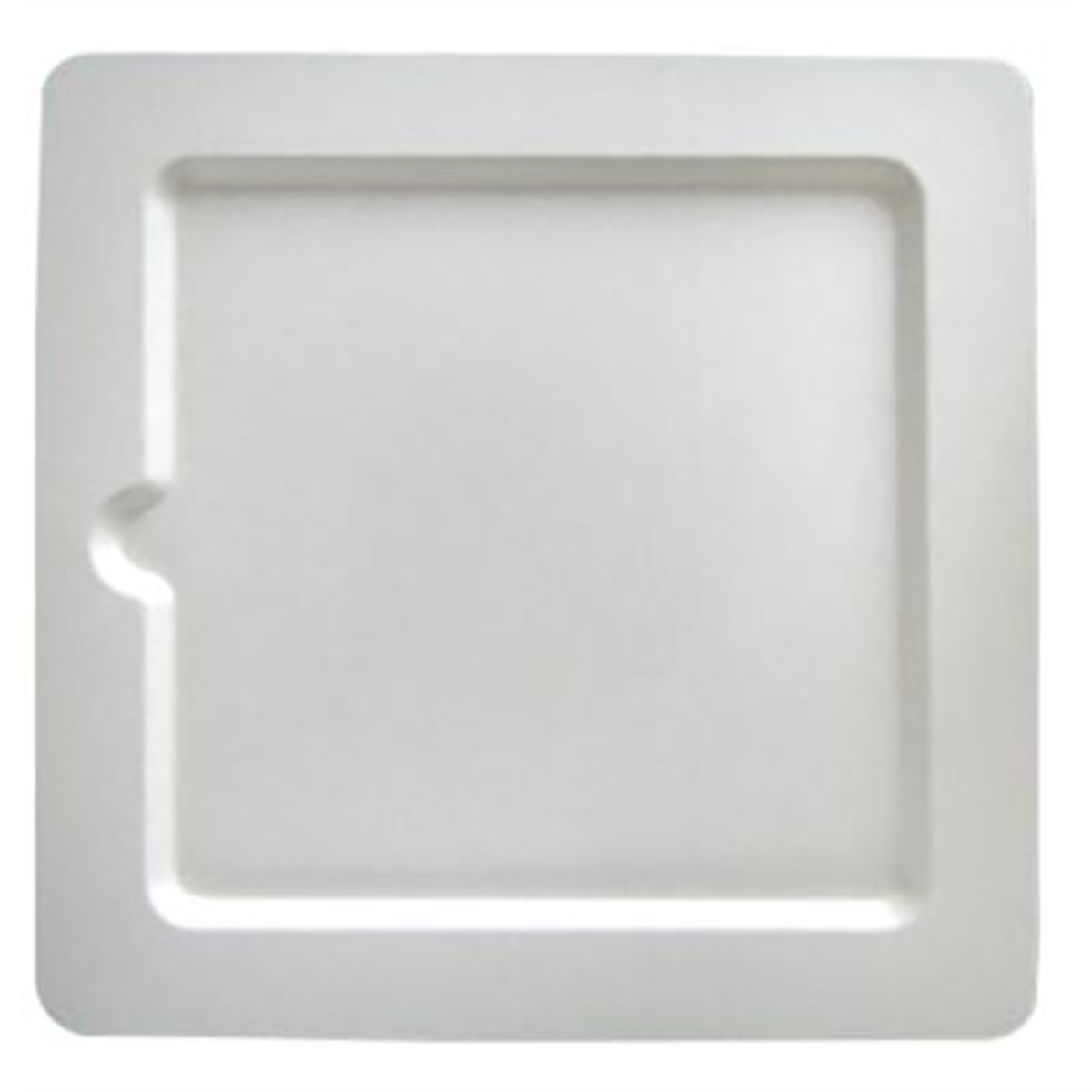 Assiette carrée Bionic 20 cm cellulose blanc x 200 Garcia de Pou - 212.73
