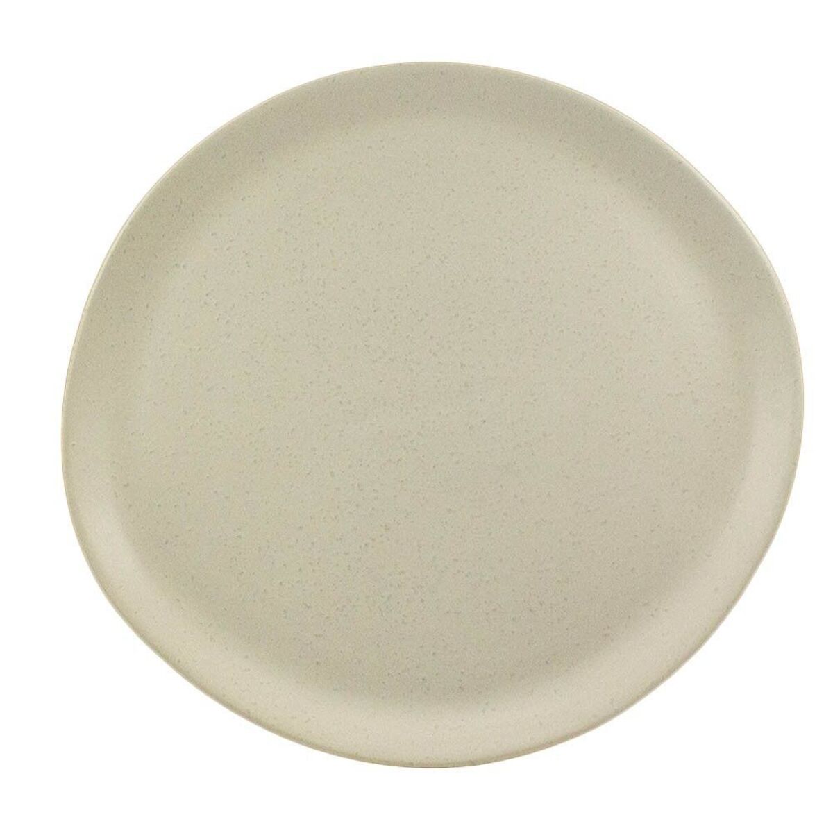 Assiette plate ivoire mat en grès 27 cm - par 60