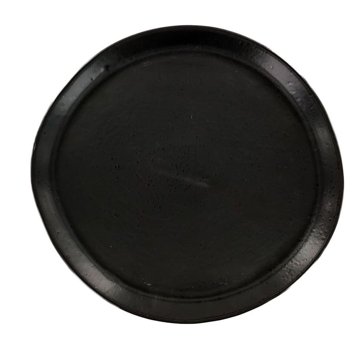 Assiette plate noir mat en grès 27 cm - par 60