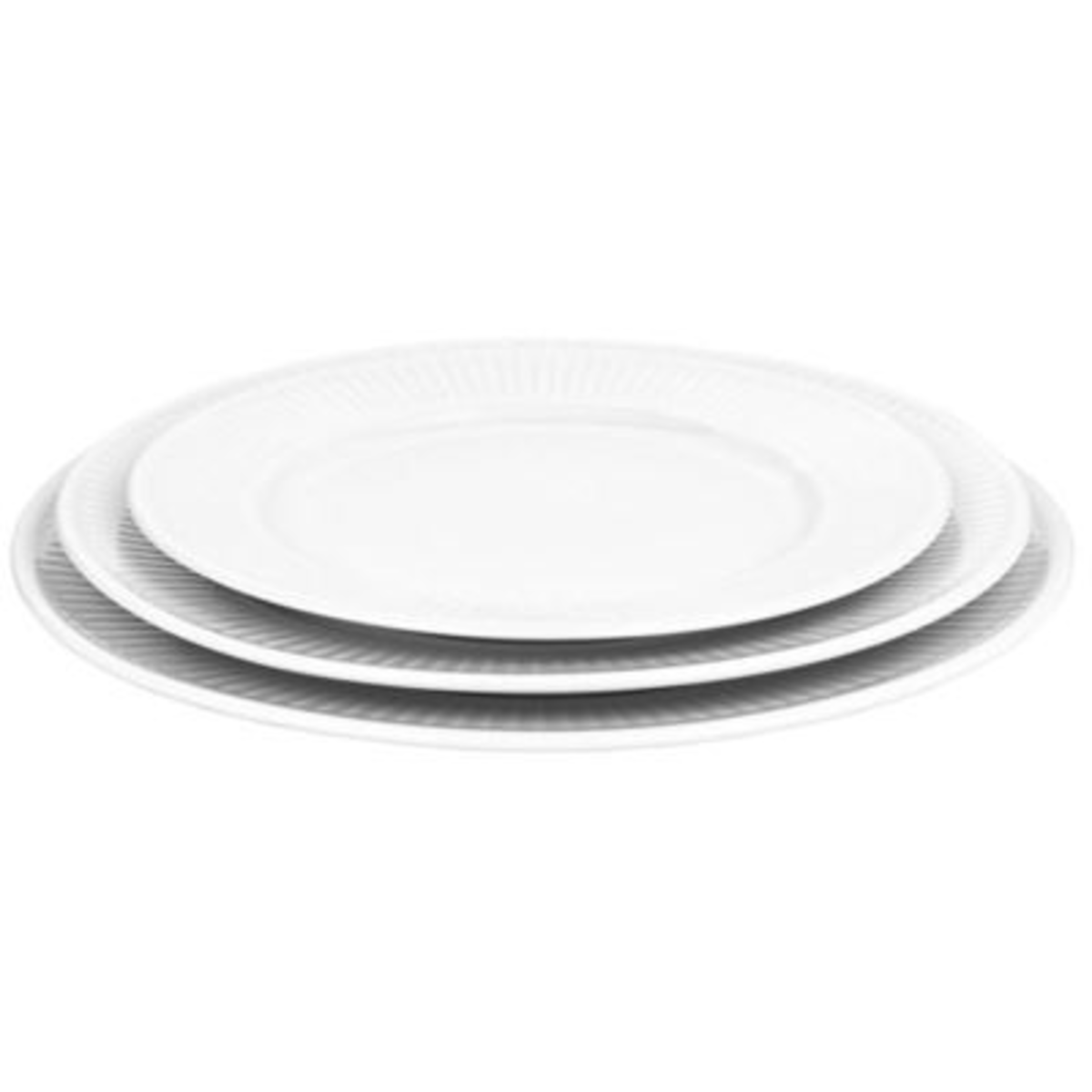 Assiette plate ronde Plissé blanc 17 cm Pillivuyt