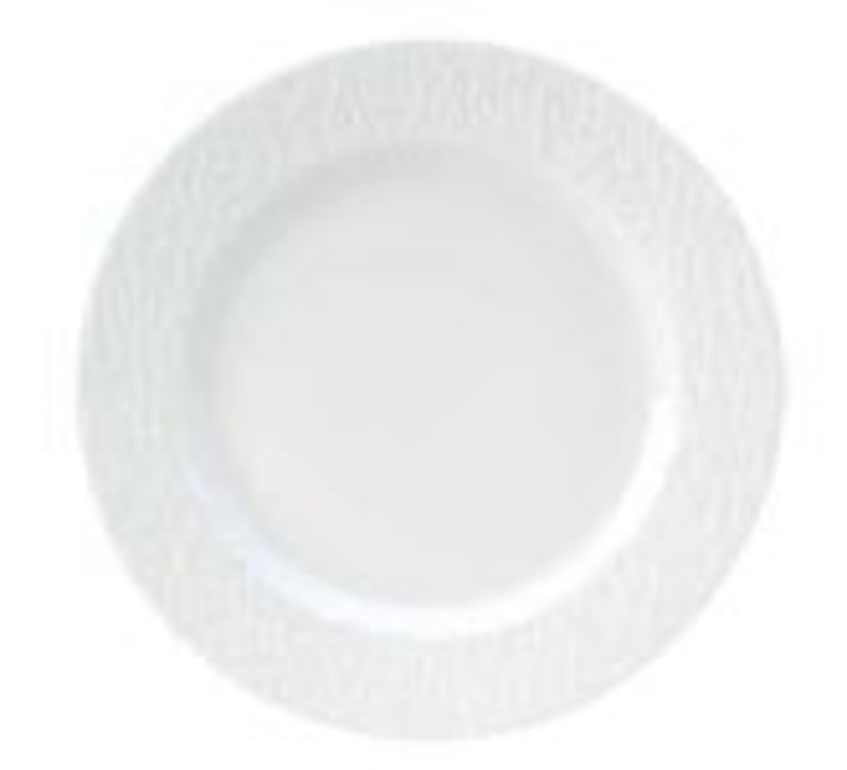 Assiette plate ronde Tao blanc 24 cm Sarreguemines