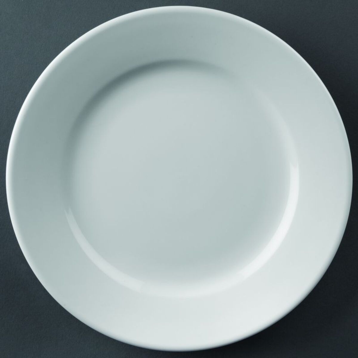 Assiette porcelaine à bord large ø22,8 cm - par 36