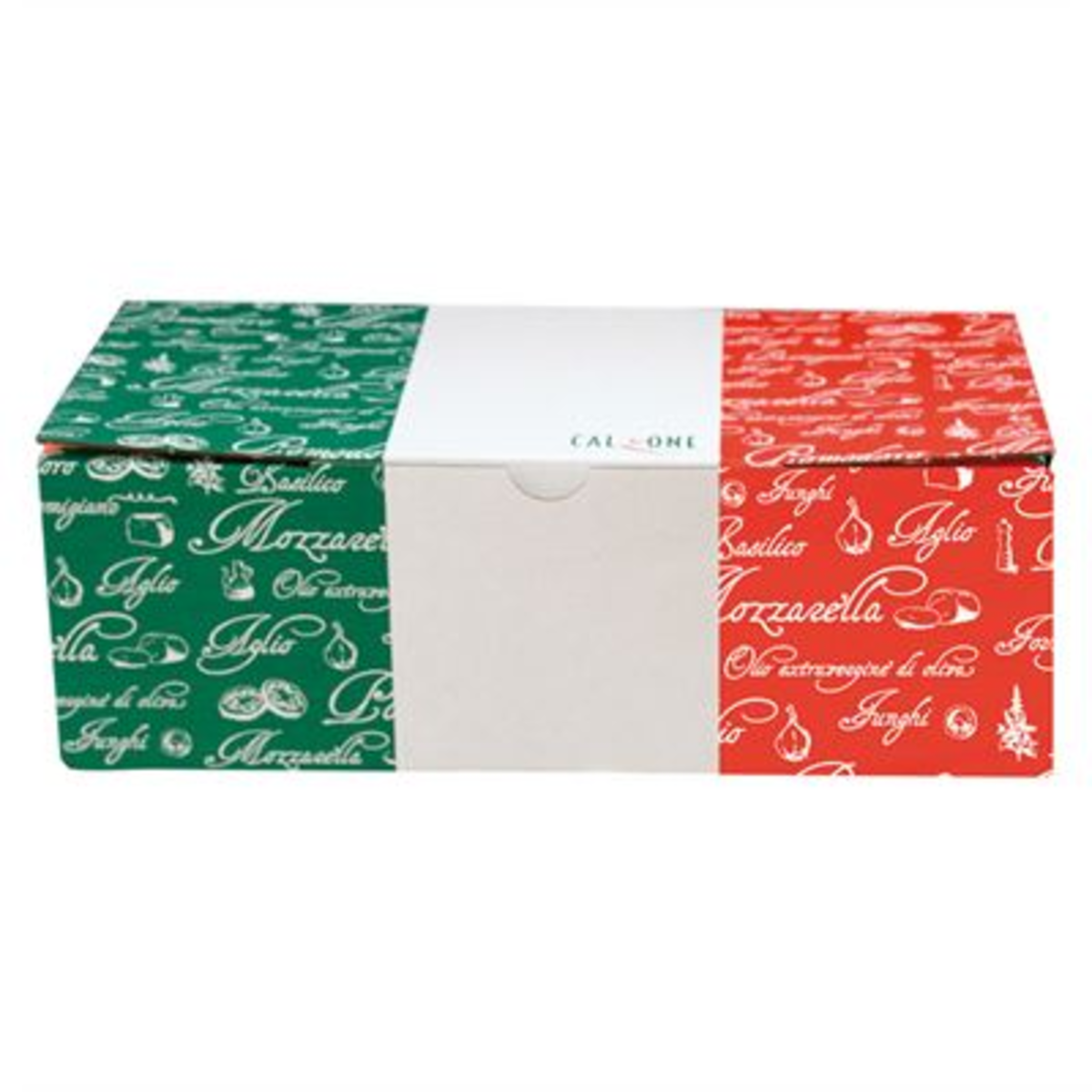 Boîte à  pizza Calzone 27x15x7 cm carton blanc x 100 Garcia de Pou - 148.34