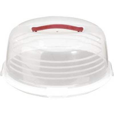 Boîte de transport à gâteau avec cloche, ronde, matériau polypropylène x 15,2 cm, Ø 34,7 cm, Curver
