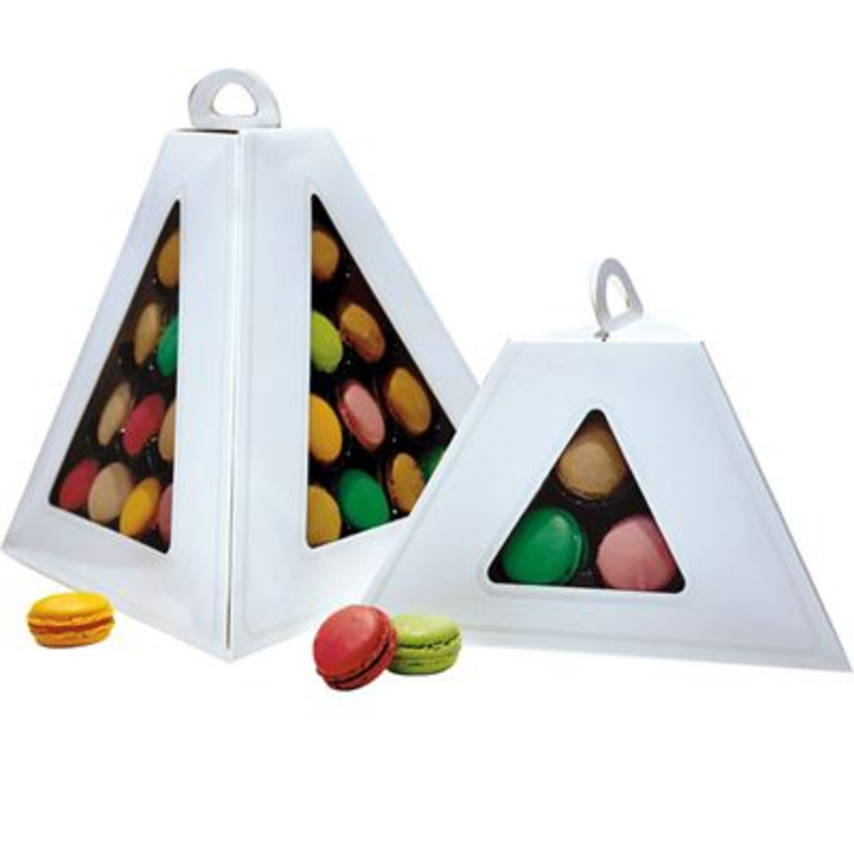 Boîte de transport Pyramide pour 30 macarons Solia (vendu par 250)