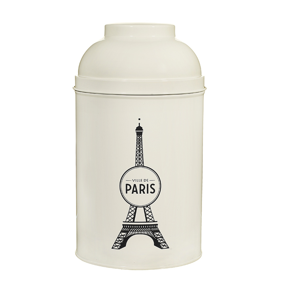 Boîte dôme laquée blanche Tour Eiffel ville de Paris