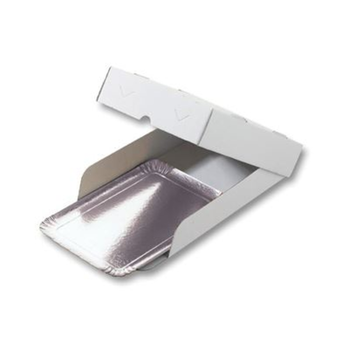 Boîte pour plateau traiteur carton blanc 19 x 28 cm x 100 Garcia de Pou - 229.88