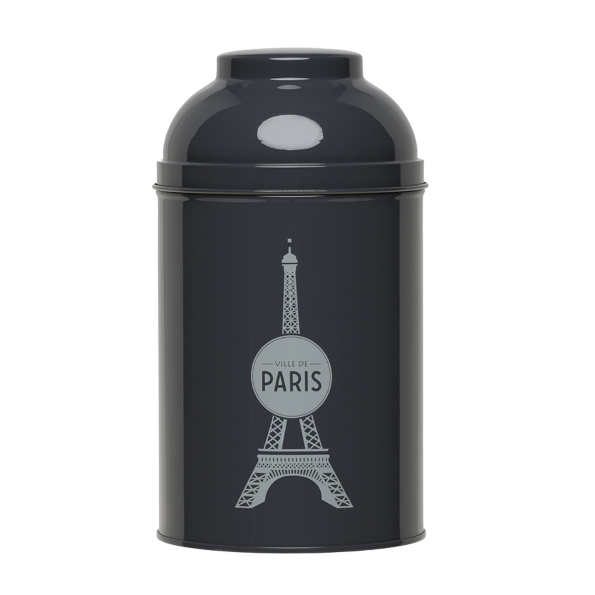 Boîte Tour Eiffel dôme laquée grise ville de Paris