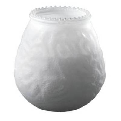 Bougeoir en verre, matériau verre x 10,0 cm, Ø 10,0 cm, blanc, Duni