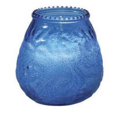 Bougeoir en verre, Ø 10,0 cm, verre, bleu foncé, Duni