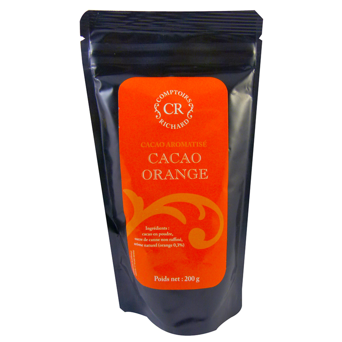 Cacao poudre aromatisé à l'orange Comptoirs Richard 200g