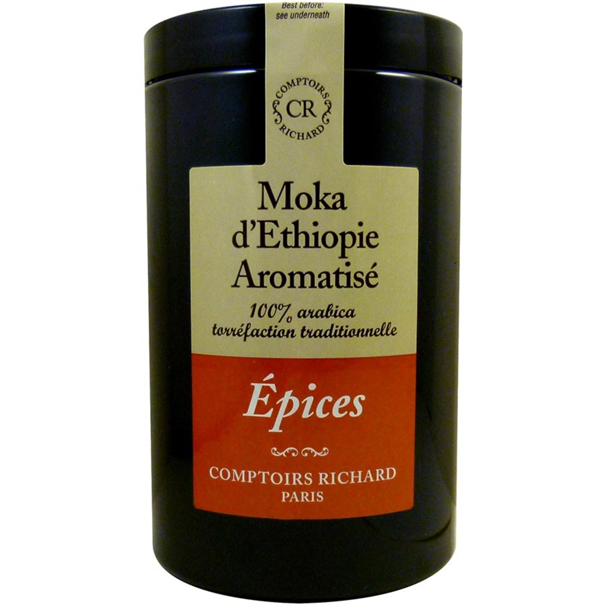 Café moulu Moka d'Ethiopie aromatisé aux épices Comptoirs Richard 125g