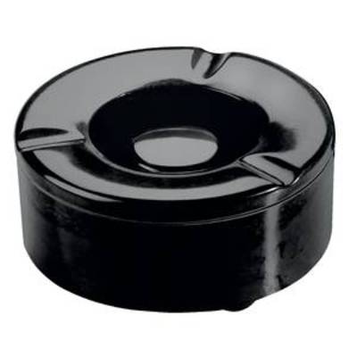 Cendrier mélamine, matériau mélamine x 4,0 cm, Ø 9,5 cm, noir