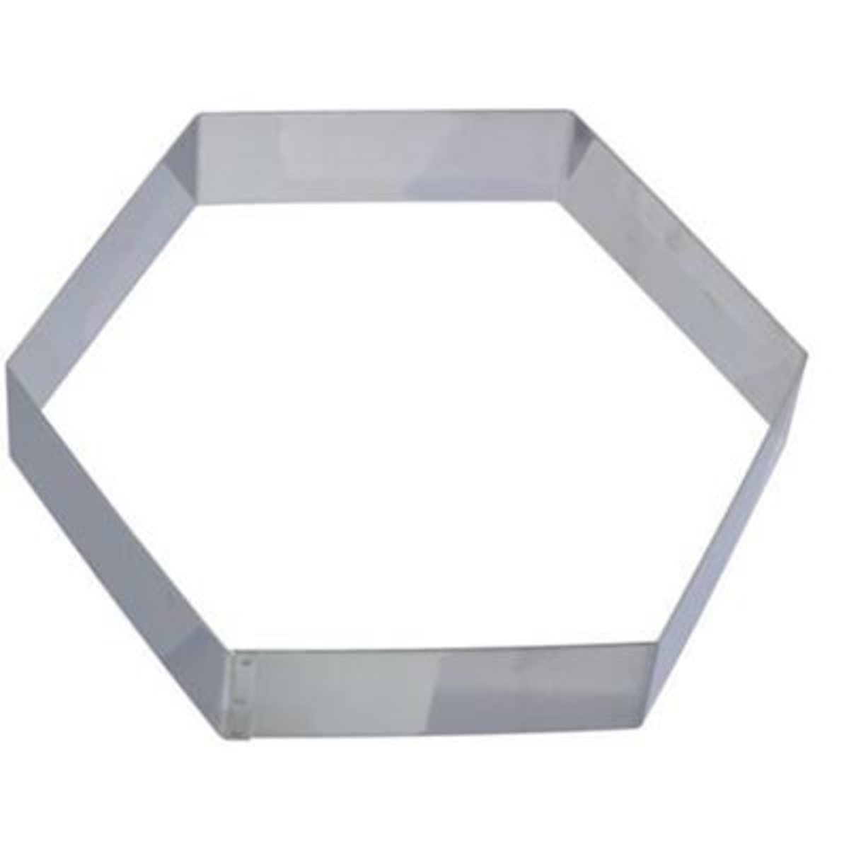 Cercle à  mousse inox hexagonale 22 cm H 4.5 cm Gobel