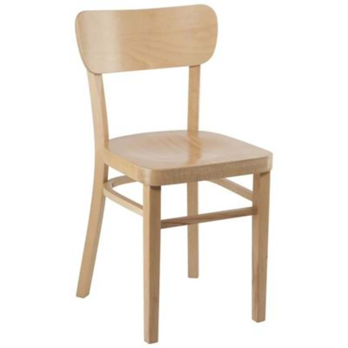 Chaise bistrot en bois Colors hêtre blanchi