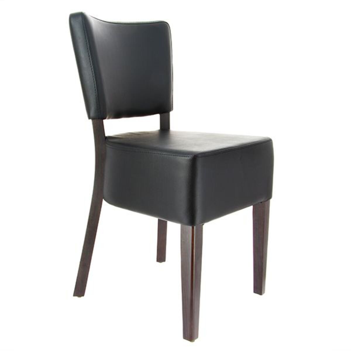 Chaise bois amsterdam coloris noir assise épaisse - par 2