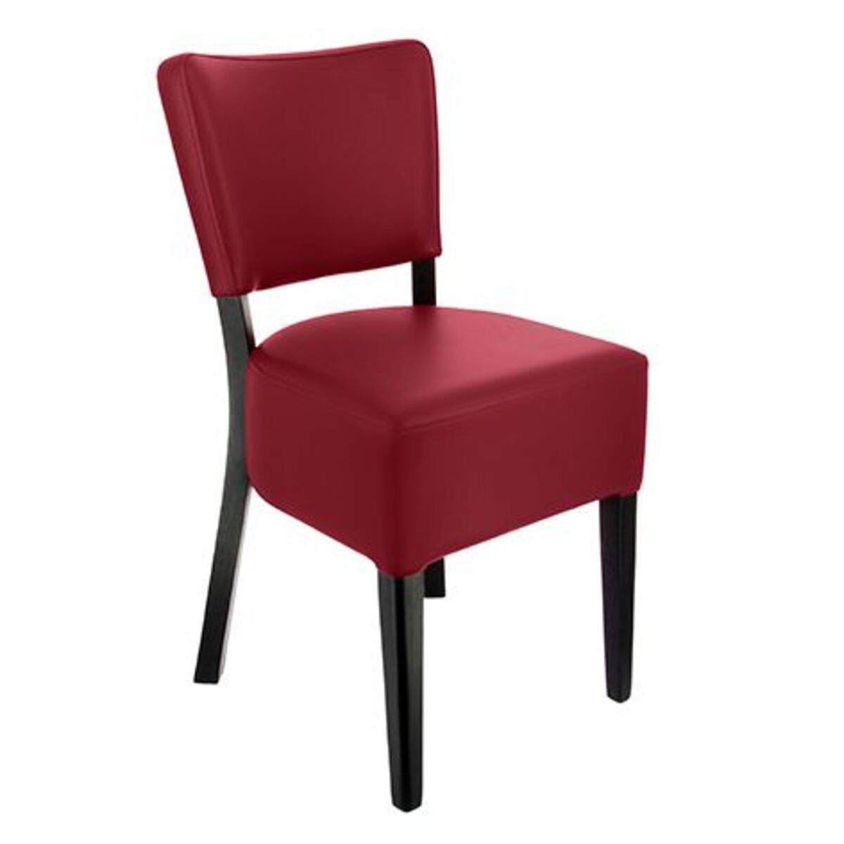 Chaise bois amsterdam coloris rouge assise épaisse - par 2