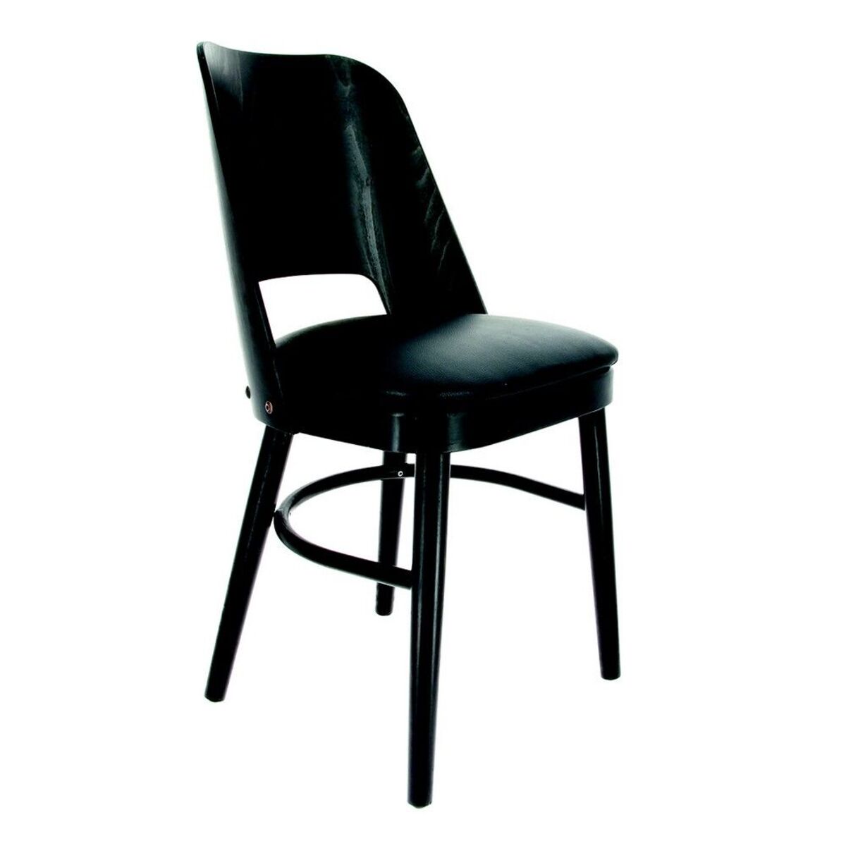 Chaise colisée avec assise en mousse 30 kg coloris noir - par 2