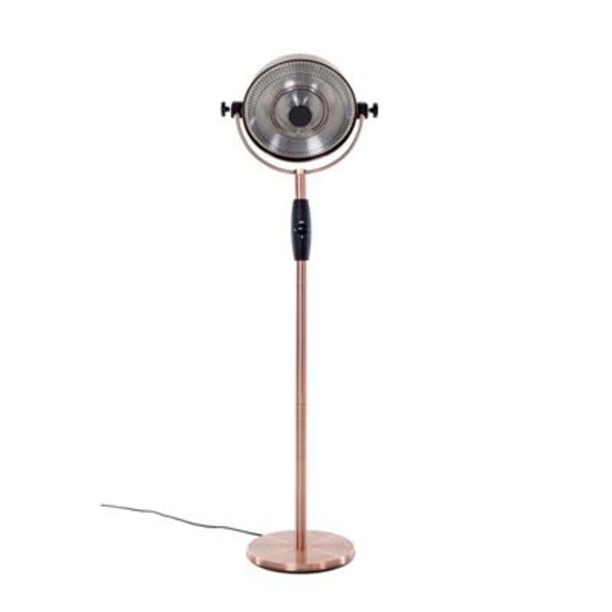 Chauffage de terrasse électrique sur pied Retro 2100 W cuivre Outtrade