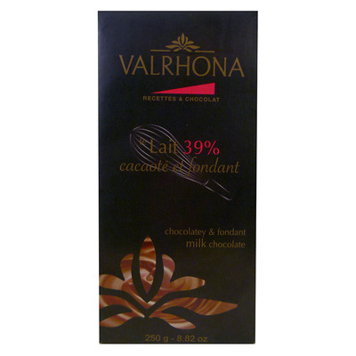 Chocolat au lait 39% Valrhona - tablette 250 g