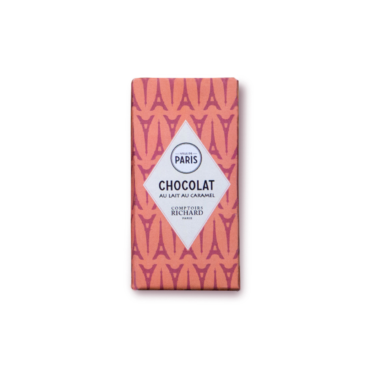 Chocolat au lait caramel Ville de paris Comptoirs Richard tablette 30g