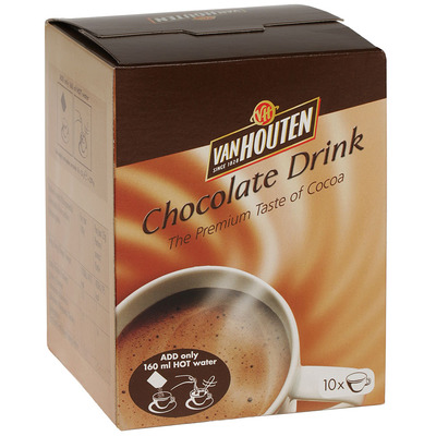 Chocolat chaud sachets de préparation Van Houten x10
