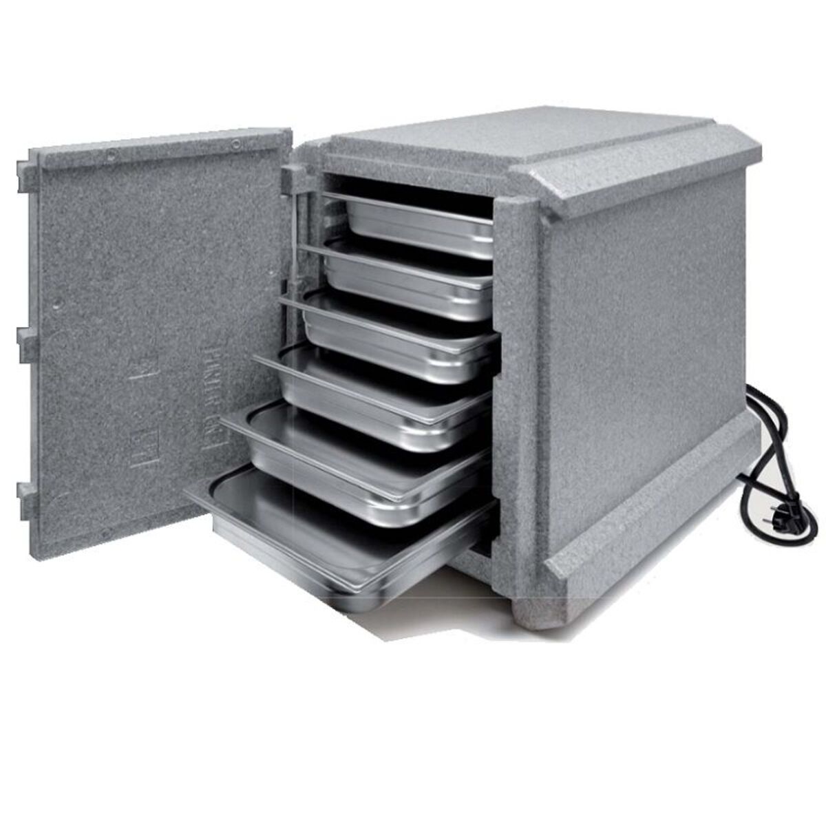 Conteneur isotherme 83 litres avec système de chauffage électrique intégré