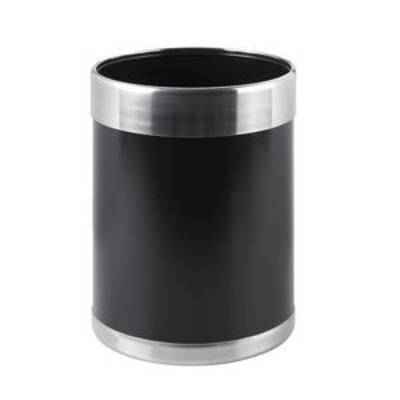 Corbeille à papier, matériau métal, contenance: 10,0 l x 31,0 cm, Ø 22,0 cm, noir