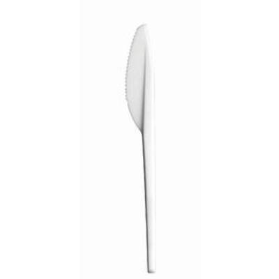 Couteau en plastique, matériau polystyrène, 17,0 cm, blanc