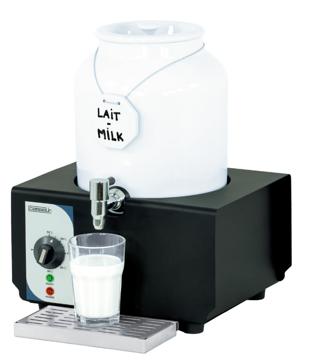 Distributeur de lait chaud en porcelaine Casselin 10 litres