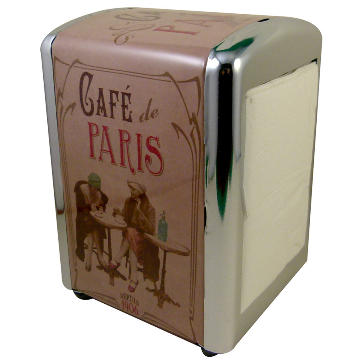 Distributeur de serviettes décor Café de Paris