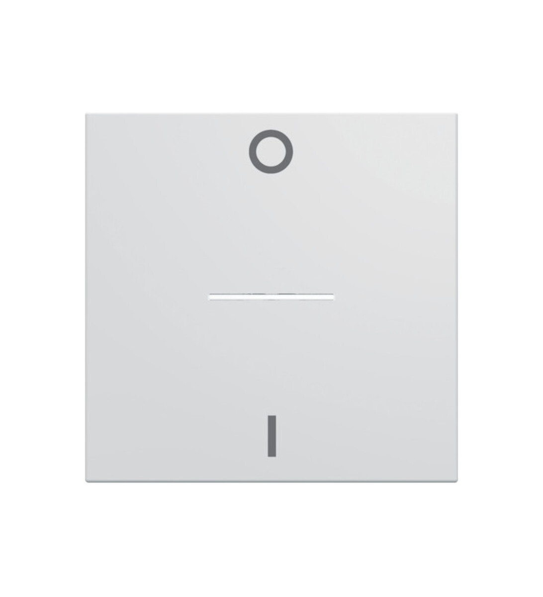 Enjoliveur interrupteur marquage 0-1 à voyant gallery 2 modules - blanc pure - wxd013b - hager