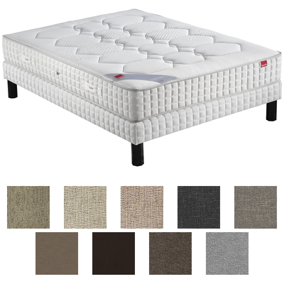 Ensemble Epeda Ressorts Multi Actif Cambrure Sommier Pieds 180x200 avec 2 sommiers
