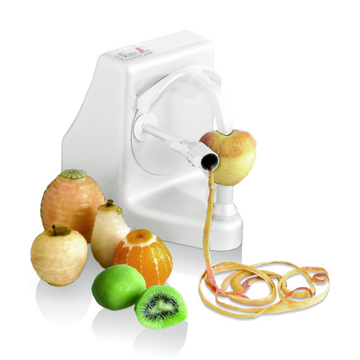 Eplucheur électrique semi-professionnel pour agrumes, oignons, fruits et légumes ronds