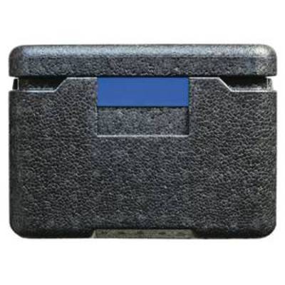 Etiquette pour mini-boîtes de transport, matériau plastique, 8,7 cm x 2,6 cm, bleu