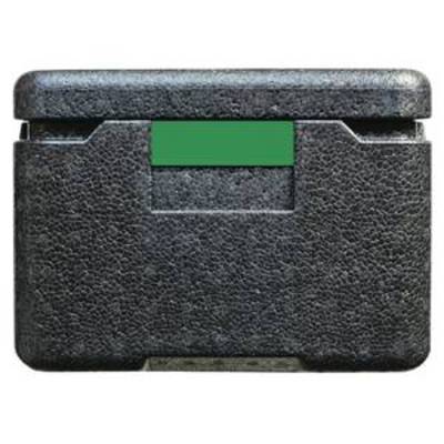 Etiquette pour mini-boîtes de transport, matériau plastique, 8,7 cm x 2,6 cm, vert