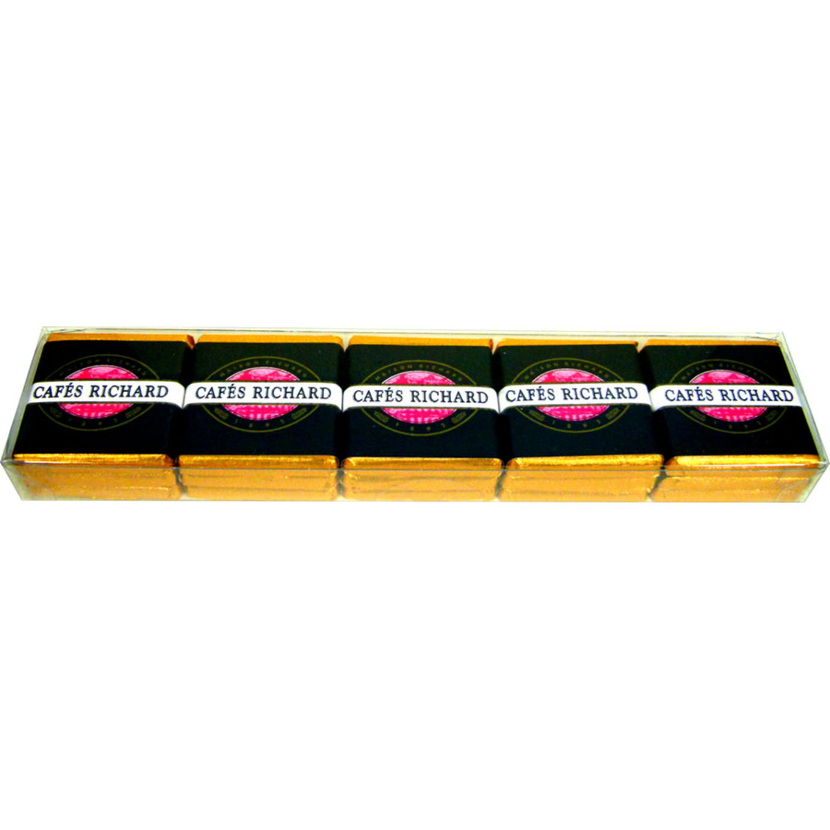 Etui 15 carrés de chocolat noir - Napolitains Cafés Richard