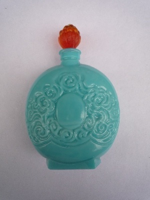 Flacon* opale Sultane turquoise / H. 11 CM - Flacons
