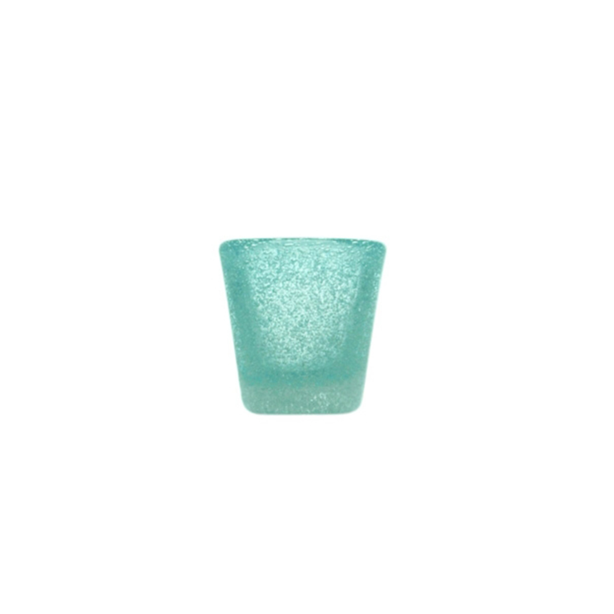 Gobelet à café en verre turquoise