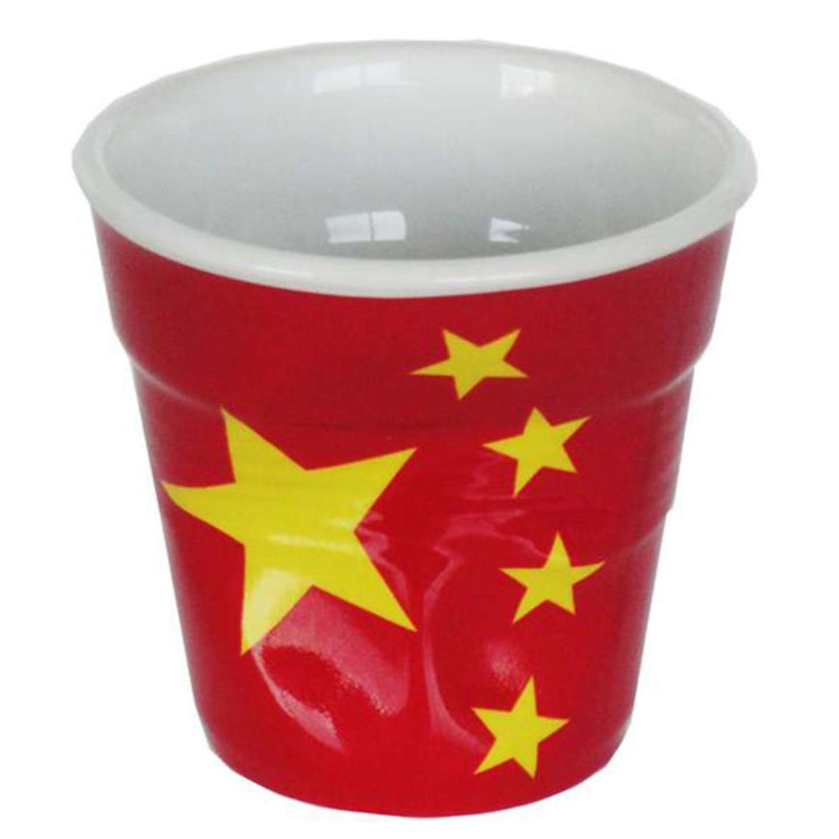 Gobelet froissé expresso drapeau Chine Revol 8cl