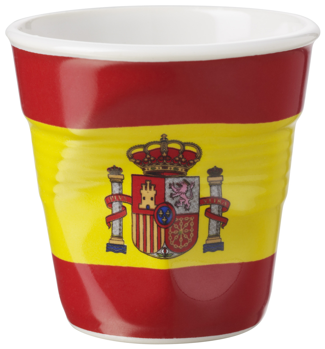 Gobelet froissé expresso drapeau Espagne Revol 8cl