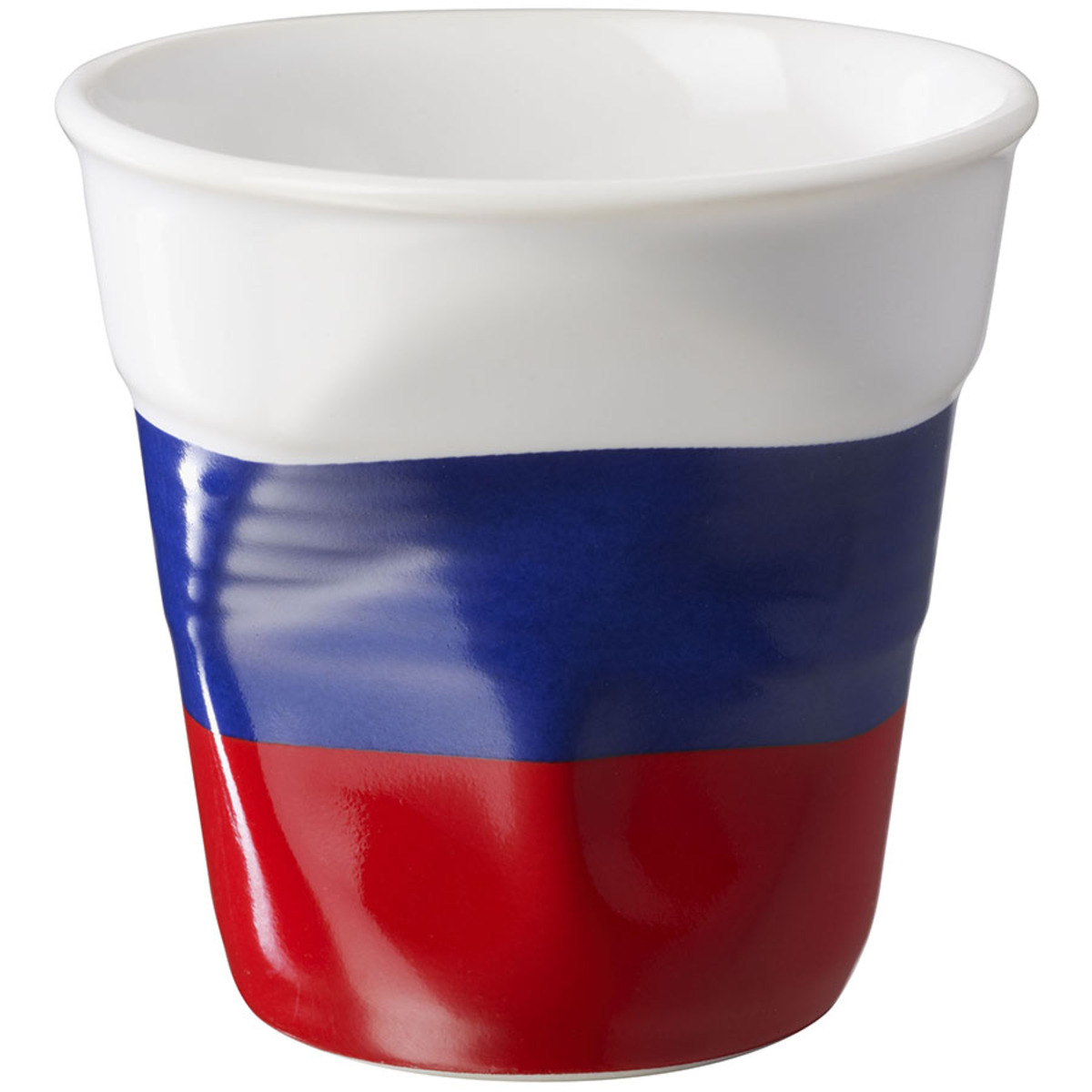 Gobelet froissé expresso drapeau Russie Revol 8cl