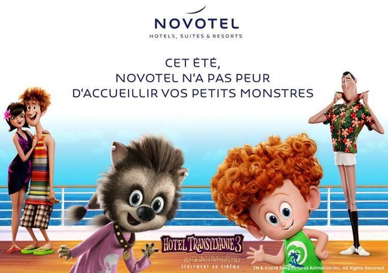 Hotel Transylvanie 3 s'invite chez Novotel