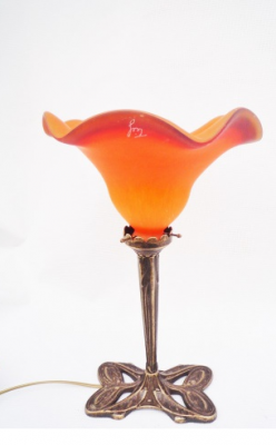 Lampe Papillon avec tulipe Feston Orange - Lampes