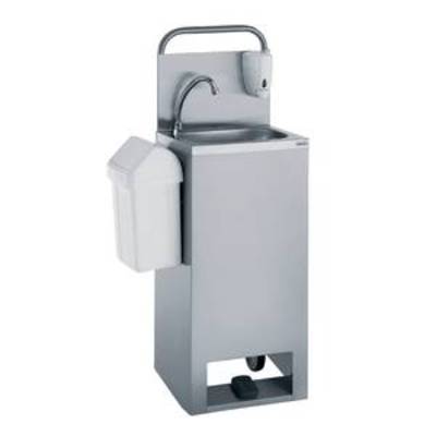 Lavabo mobile pour eau chaude / eau froide, 415 x 345 x 1200 mm, lavabo mobile pour eau froide, 415 x 345 x 1200 mm, acier inoxydable 18/10