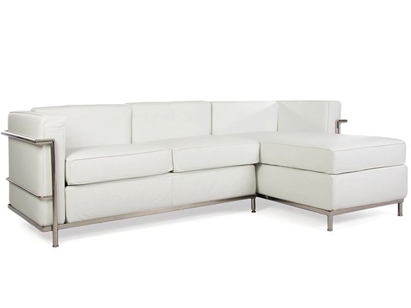 LC2 canapé d'angle Le Corbusier - Blanc